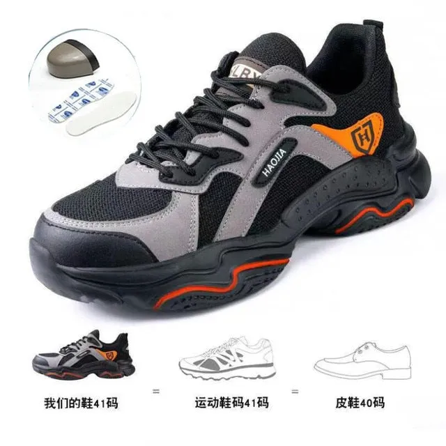 CS549 Men Steel Toe Outdoor Safety Work Shoes Lightweight Breathable