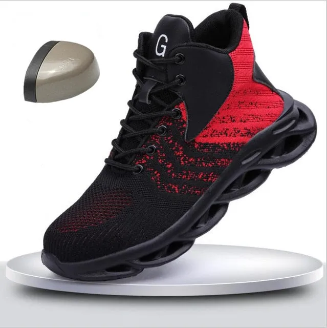 CS549 Men Steel Toe Outdoor Safety Work Shoes Lightweight Breathable