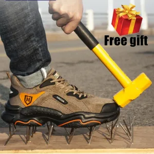 CS549 Men Steel Toe Outdoor Safety Work Shoes Lightweight Breathable