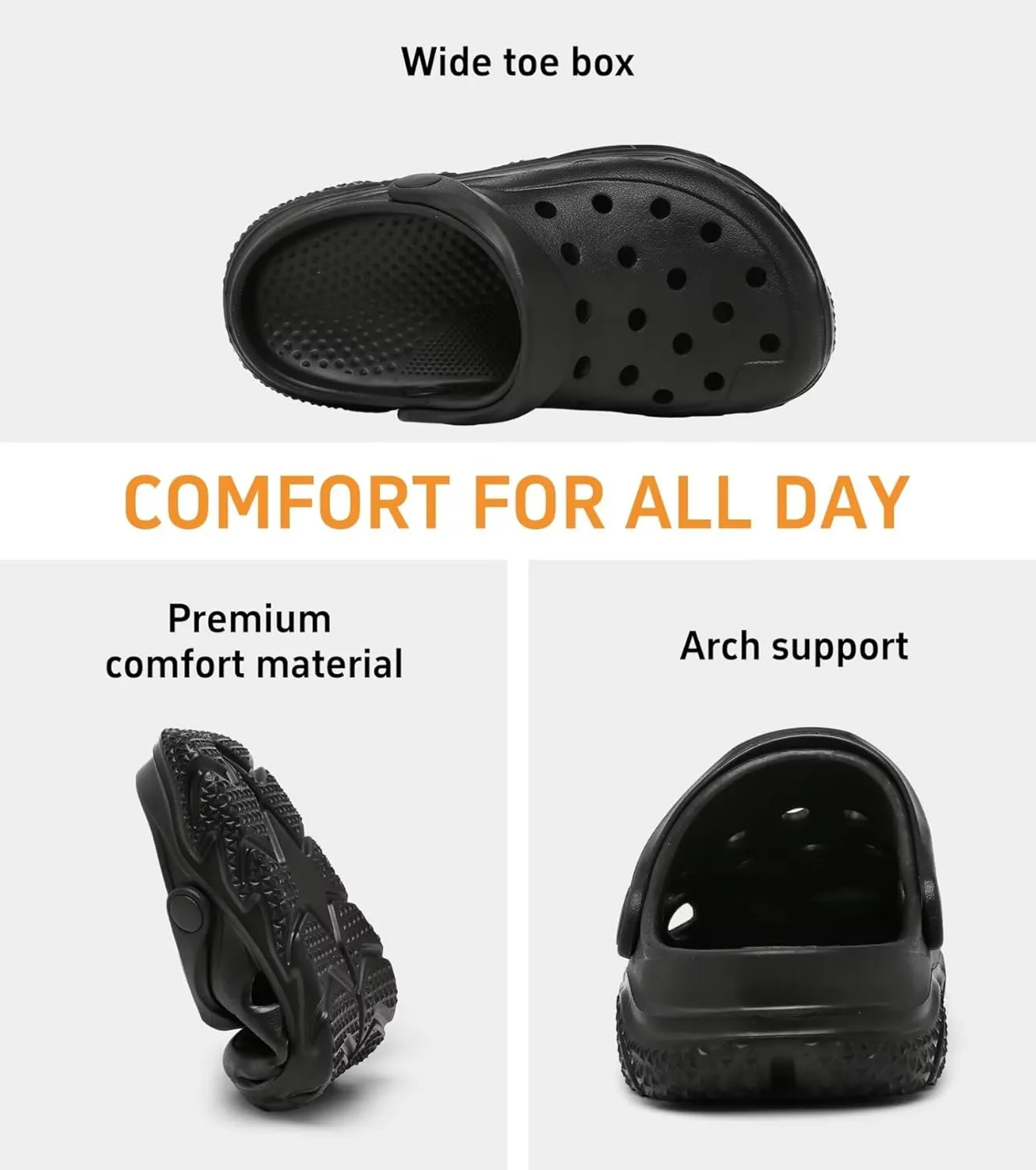 Cubufly Kids Boys Girls Clog Garden Shoes Slip On Slide Sandals Beach Water Shoes for Toddler/Little Kid/Big Kid/Children