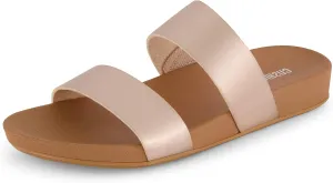 CUSHIONAIRE Women's Josie 2 band slide footbed sandal  Comfort Foam