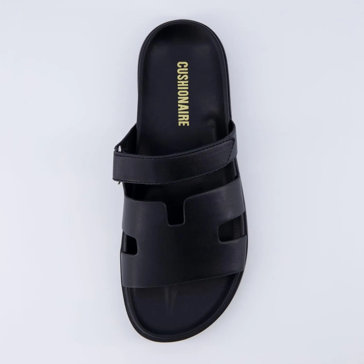 CUSHIONAIRE Women's Lotto footbed sandal with  Comfort, Wide Widths Available