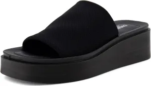 CUSHIONAIRE Women's Pia platform sandal with  Memory Foam, Wide Widths Available