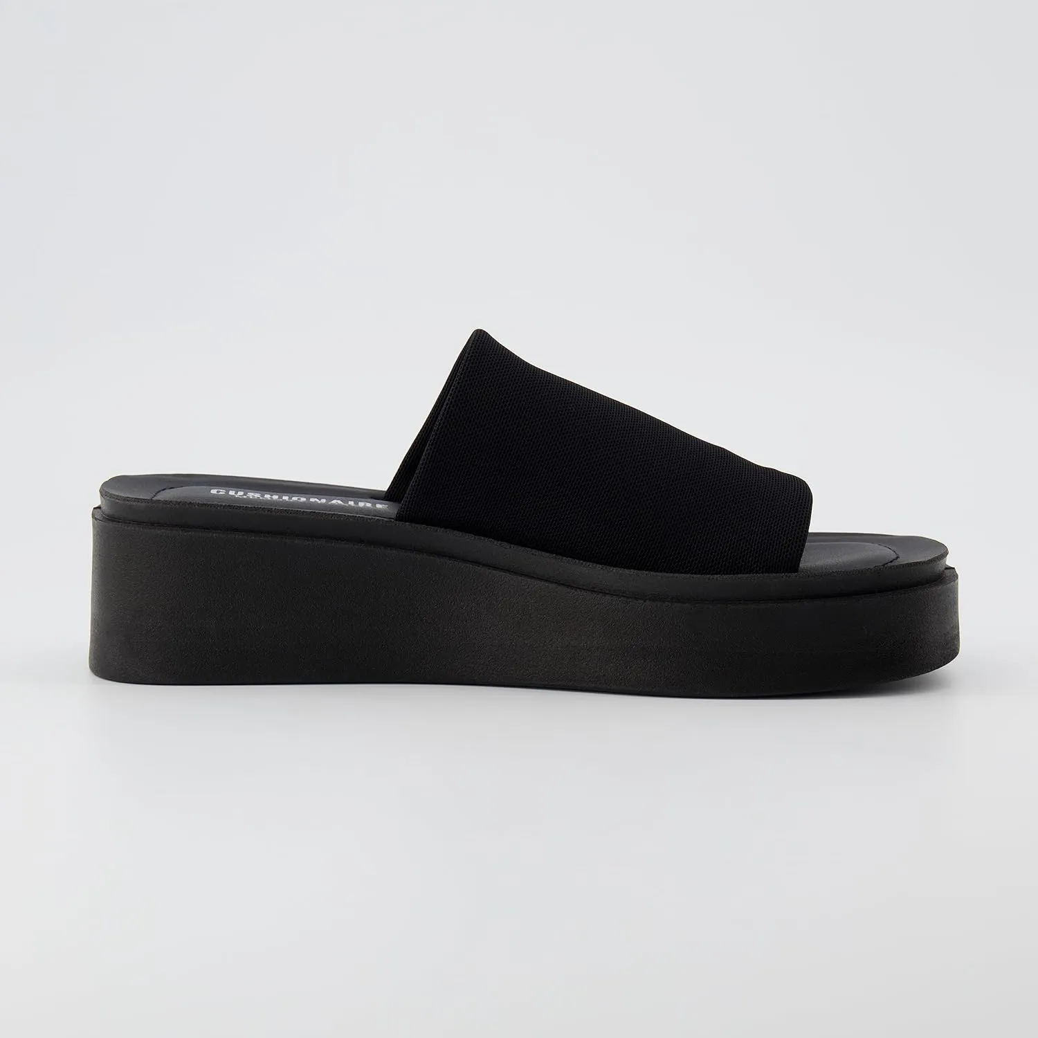 CUSHIONAIRE Women's Pia platform sandal with  Memory Foam, Wide Widths Available