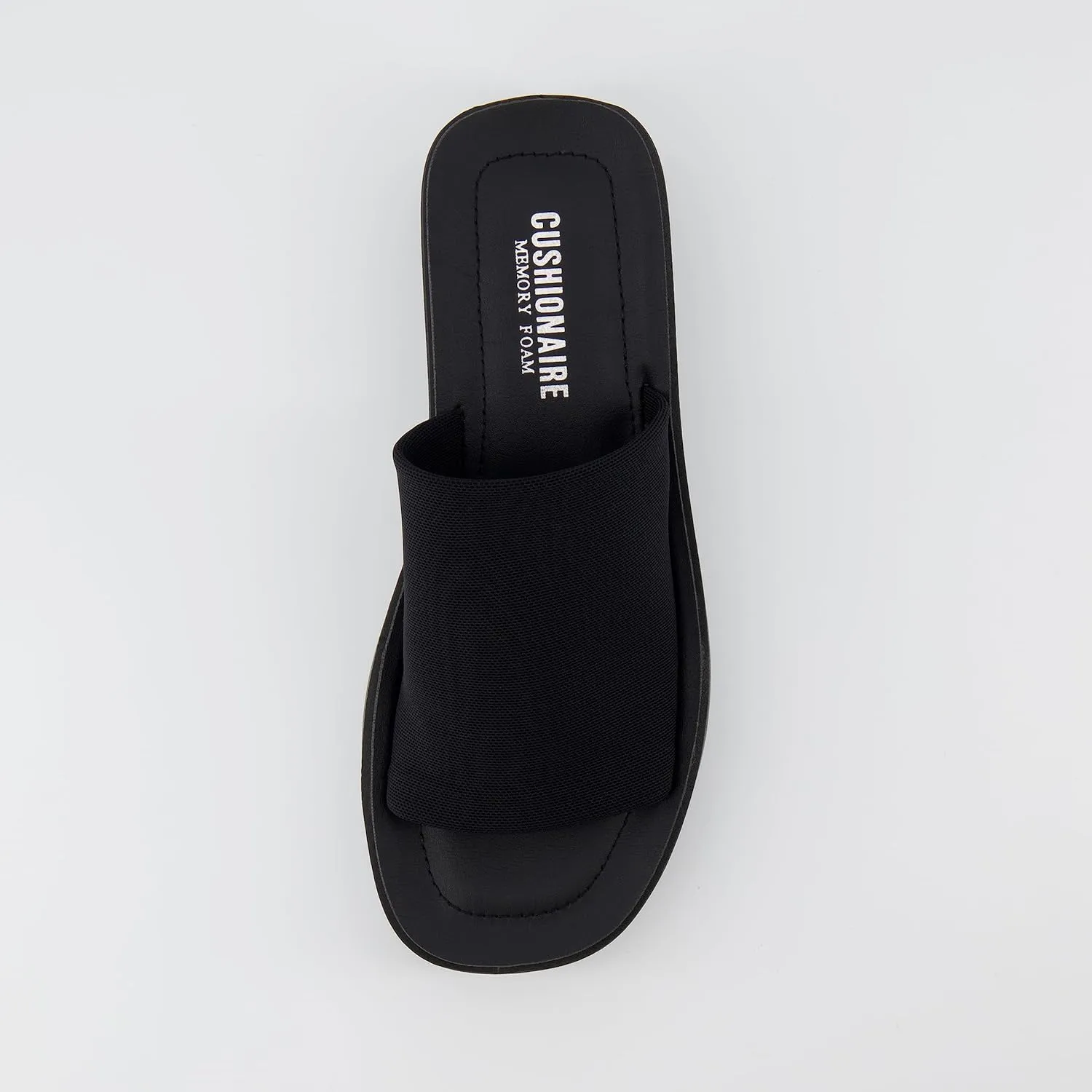 CUSHIONAIRE Women's Pia platform sandal with  Memory Foam, Wide Widths Available