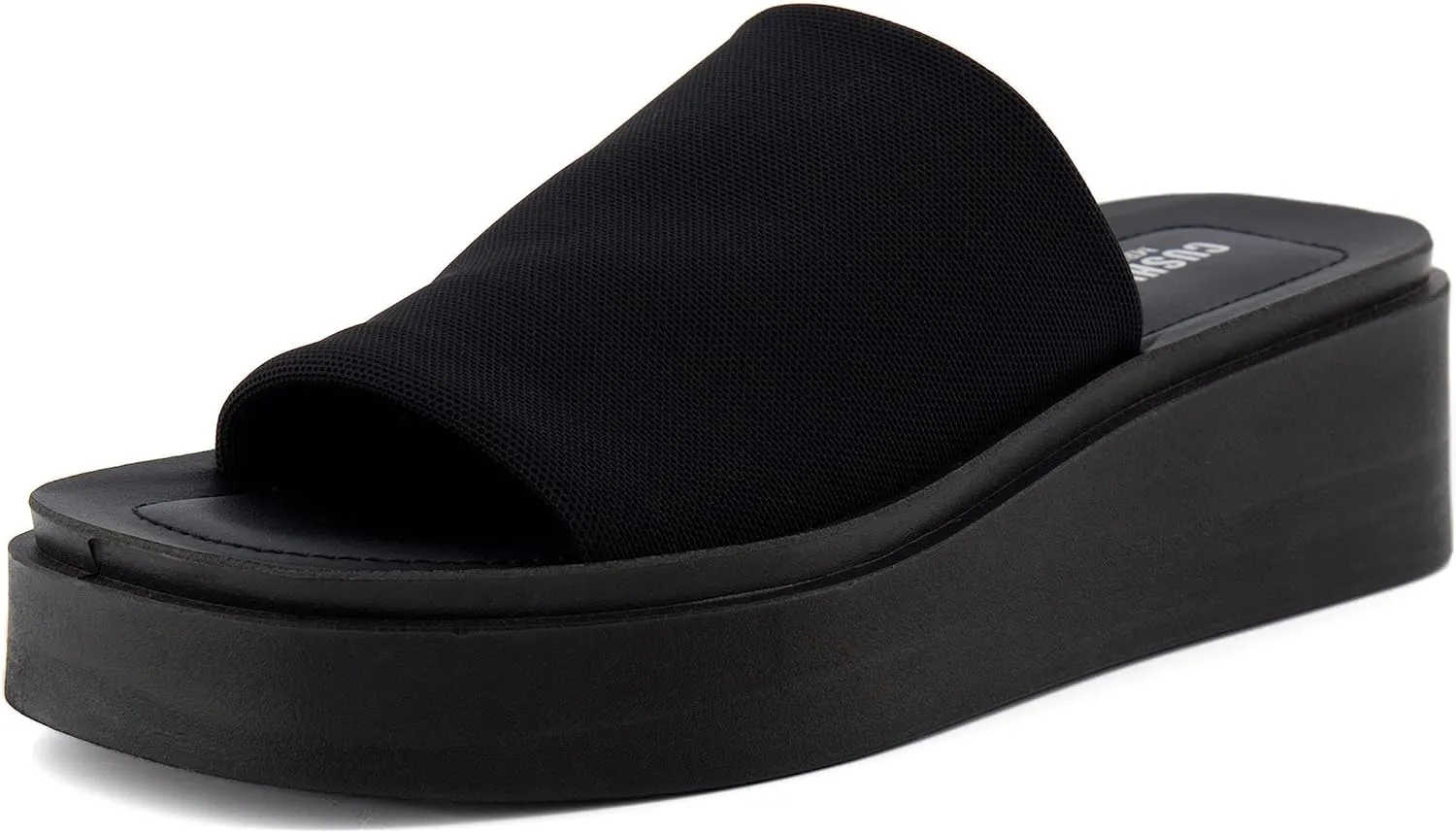 CUSHIONAIRE Women's Pia platform sandal with  Memory Foam, Wide Widths Available