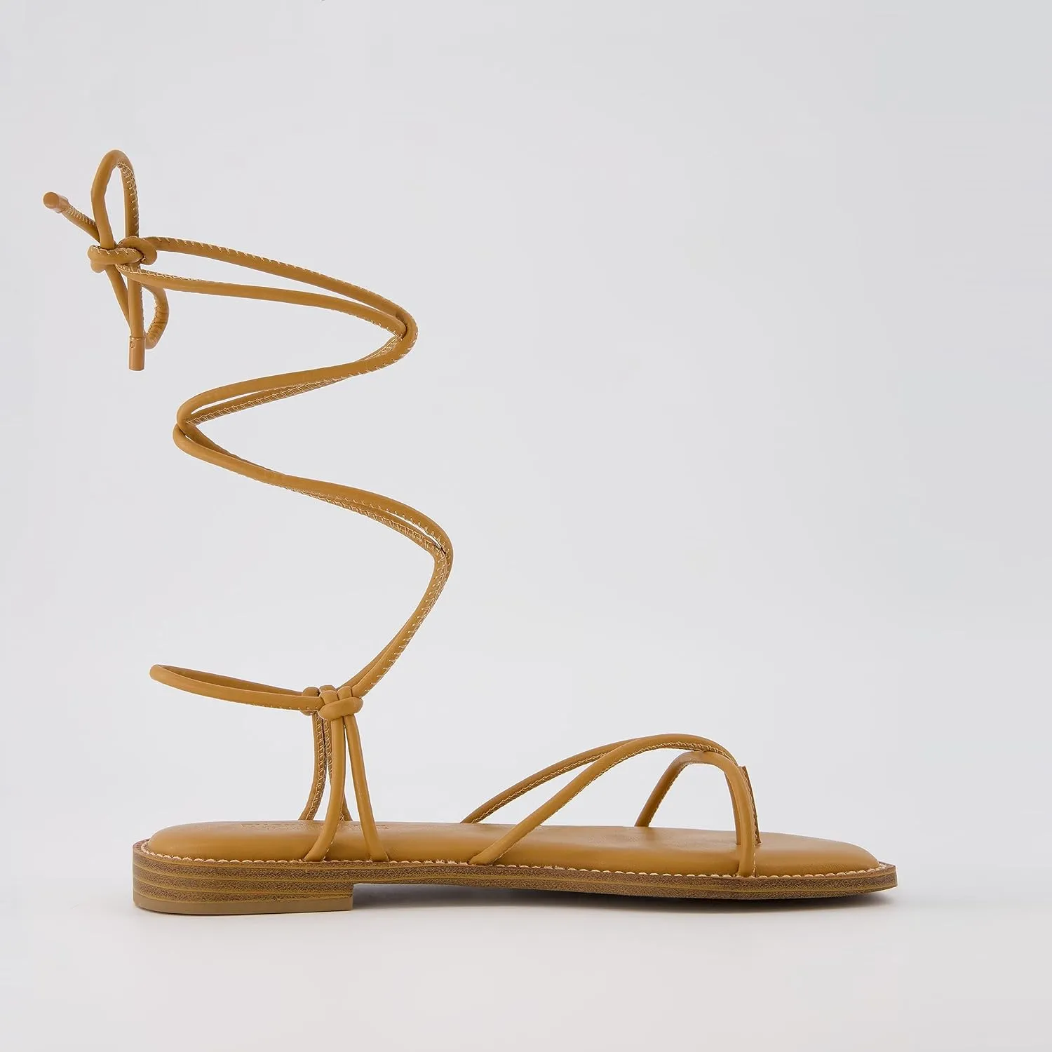 CUSHIONAIRE Women's Virtue lace up sandal  Memory Foam, Wide Widths Available