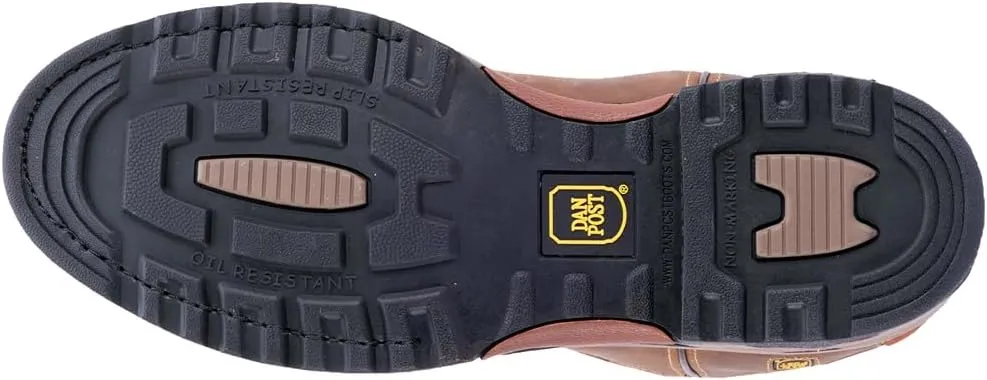 Dan Post Mens Journeyman Waterproof Composite Toe Work Safety Shoes Casual - Brown