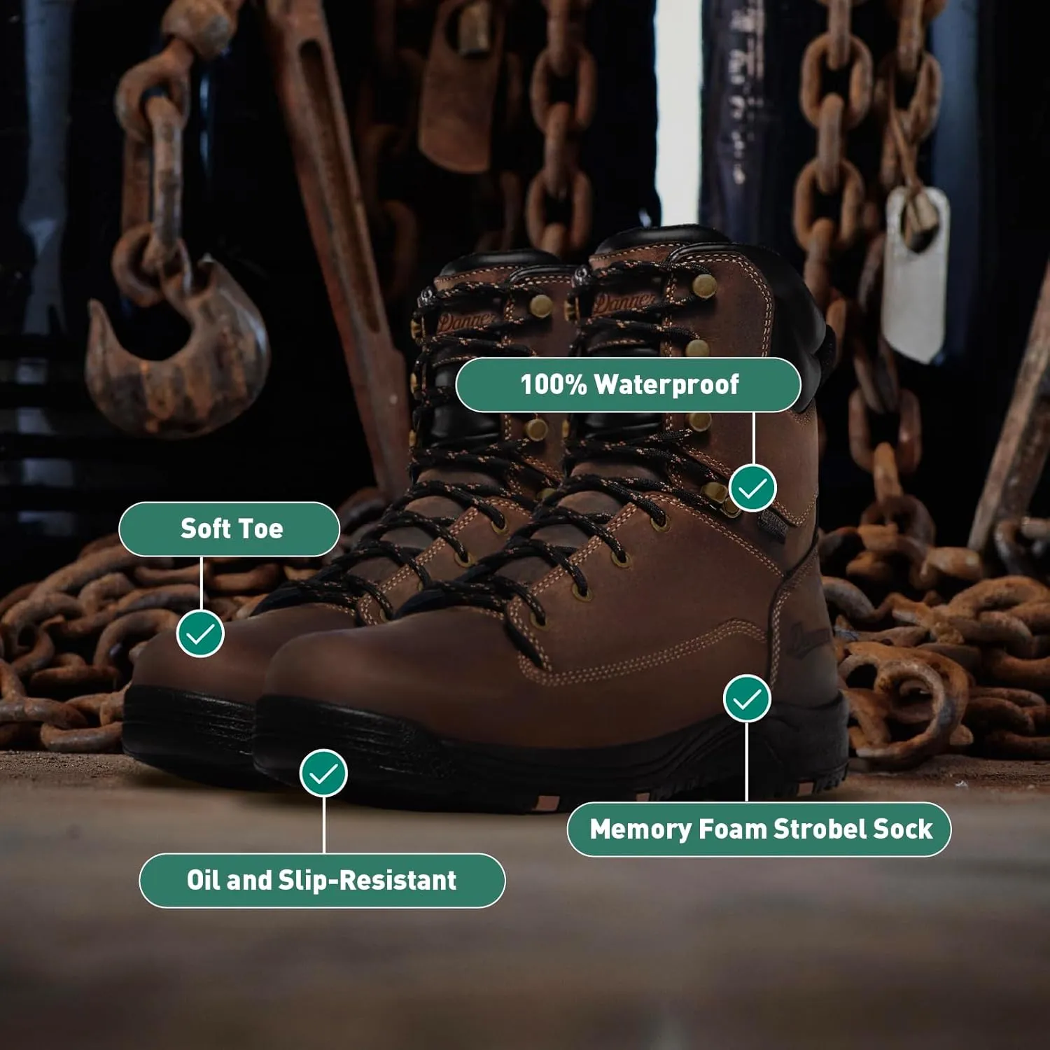 Danner Men's Caliper 8" Work Boot
