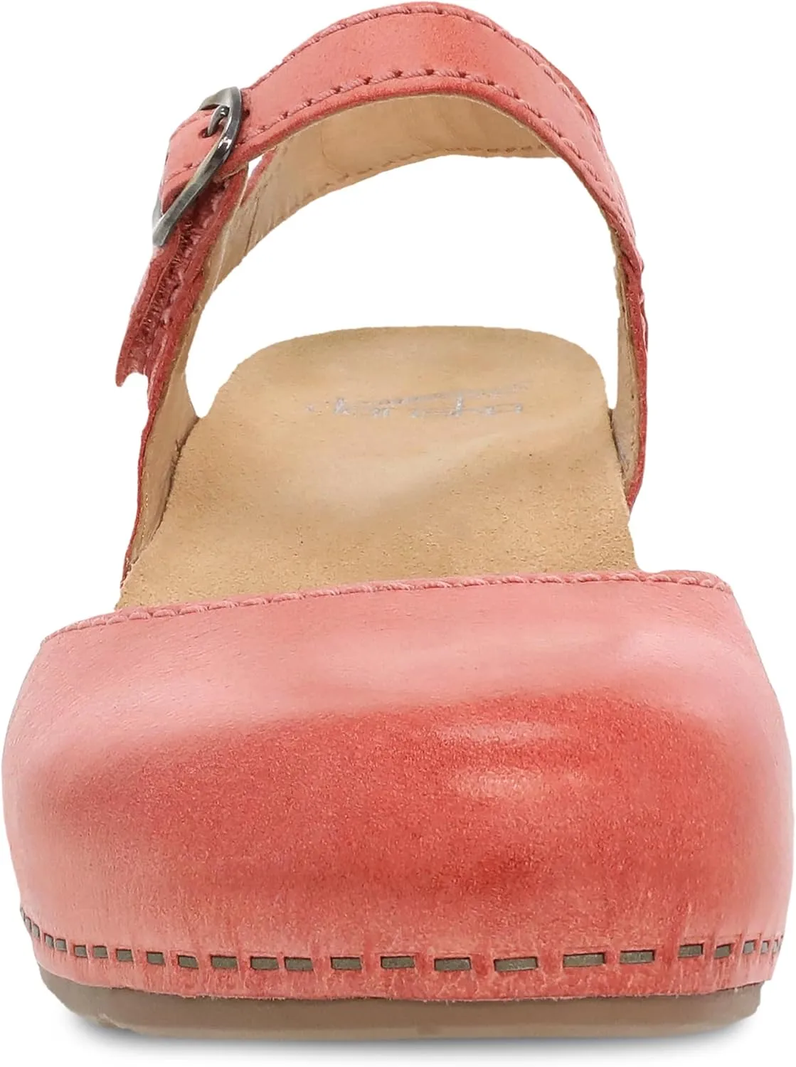 Dansko Tiffani Wedge Sandal for Women - Cushioned, Contoured Footbed for All-Day Comfort and Support - Hook & Loop Strap with Buckle Detail - Lightweight Rubber Outsole