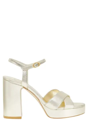 Dayna Platform Sandal, Light Gold
