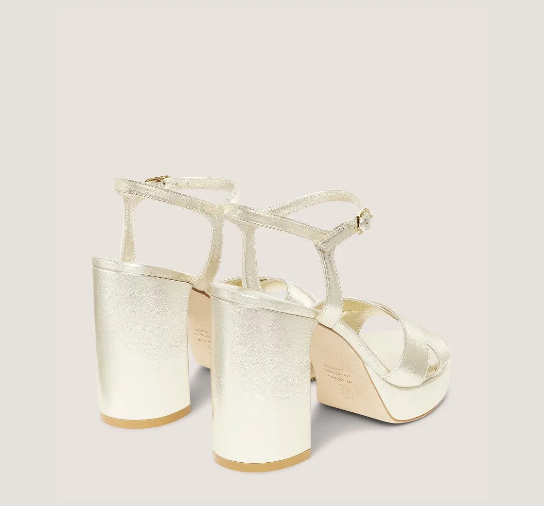 Dayna Platform Sandal, Light Gold