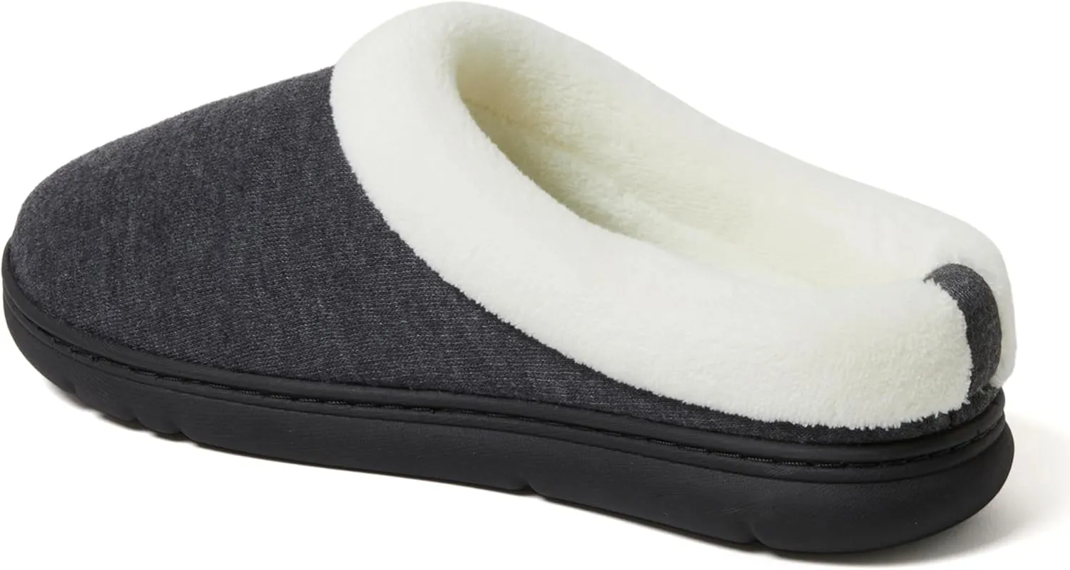Dearfoams Women's Olive Memory Foam Sweatshirt Clog