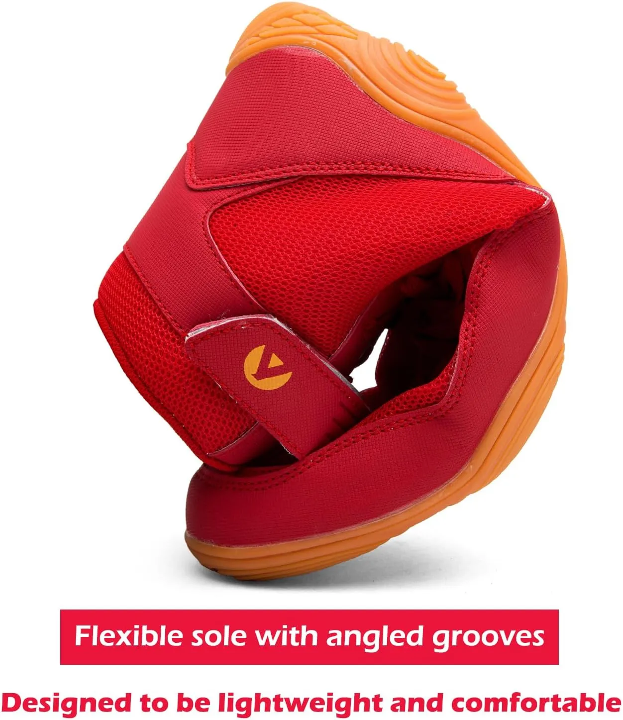 DimaiGlobal Men's Wrestling Shoe Fitness Sneaker Boxing Shoes Zero Drop Sole High Top Fighting Shoes Taekwondo Karate Martial Arts Training Shoes