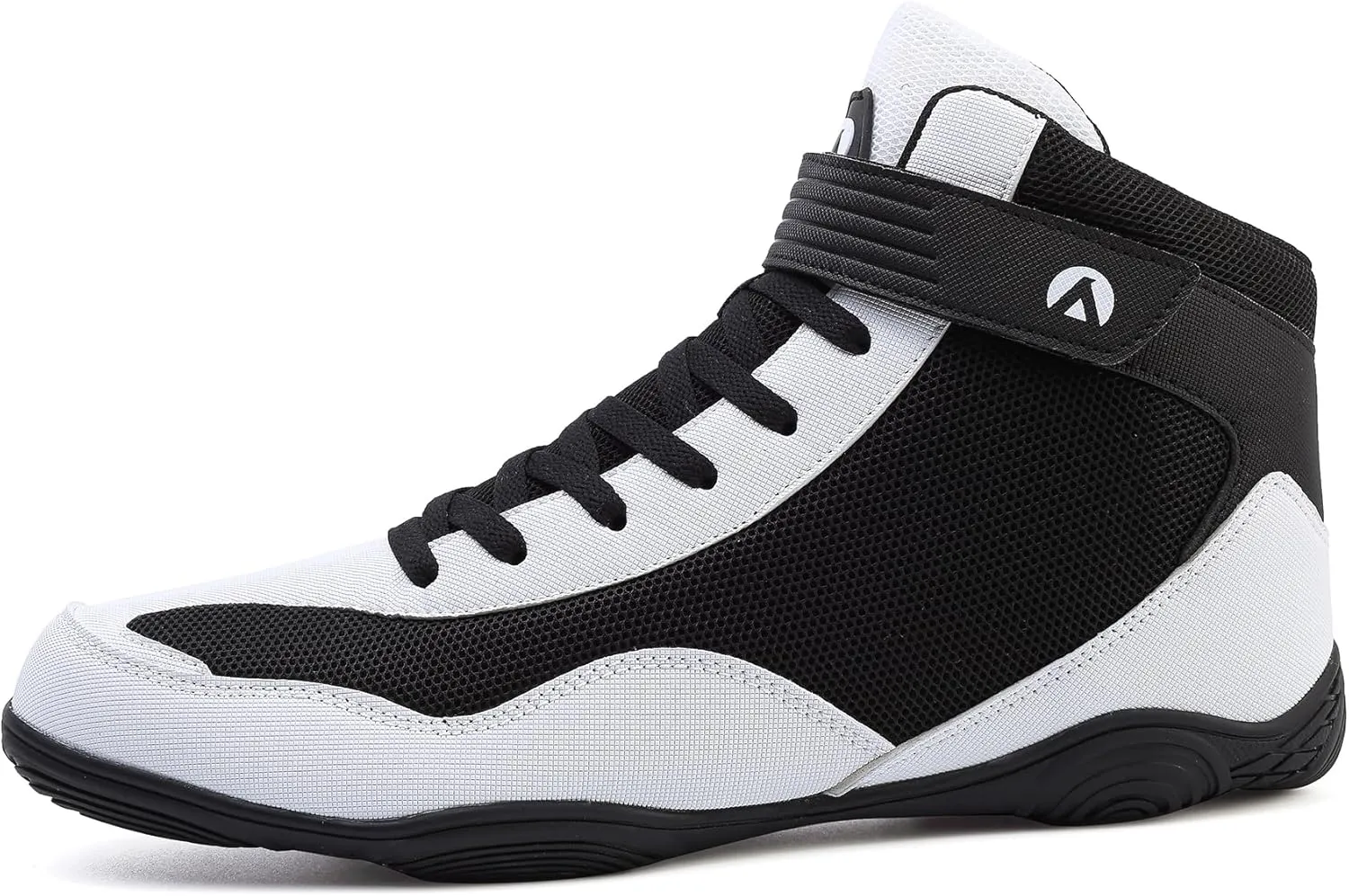 DimaiGlobal Men's Wrestling Shoe Fitness Sneaker Boxing Shoes Zero Drop Sole High Top Fighting Shoes Taekwondo Karate Martial Arts Training Shoes