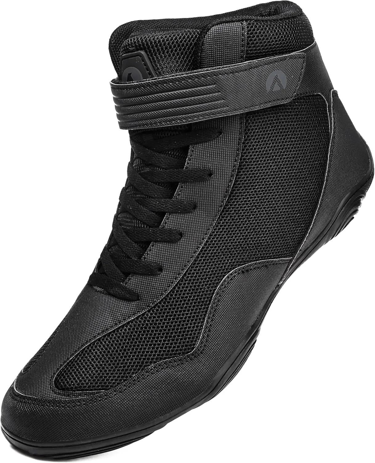 DimaiGlobal Men's Wrestling Shoe Fitness Sneaker Boxing Shoes Zero Drop Sole High Top Fighting Shoes Taekwondo Karate Martial Arts Training Shoes