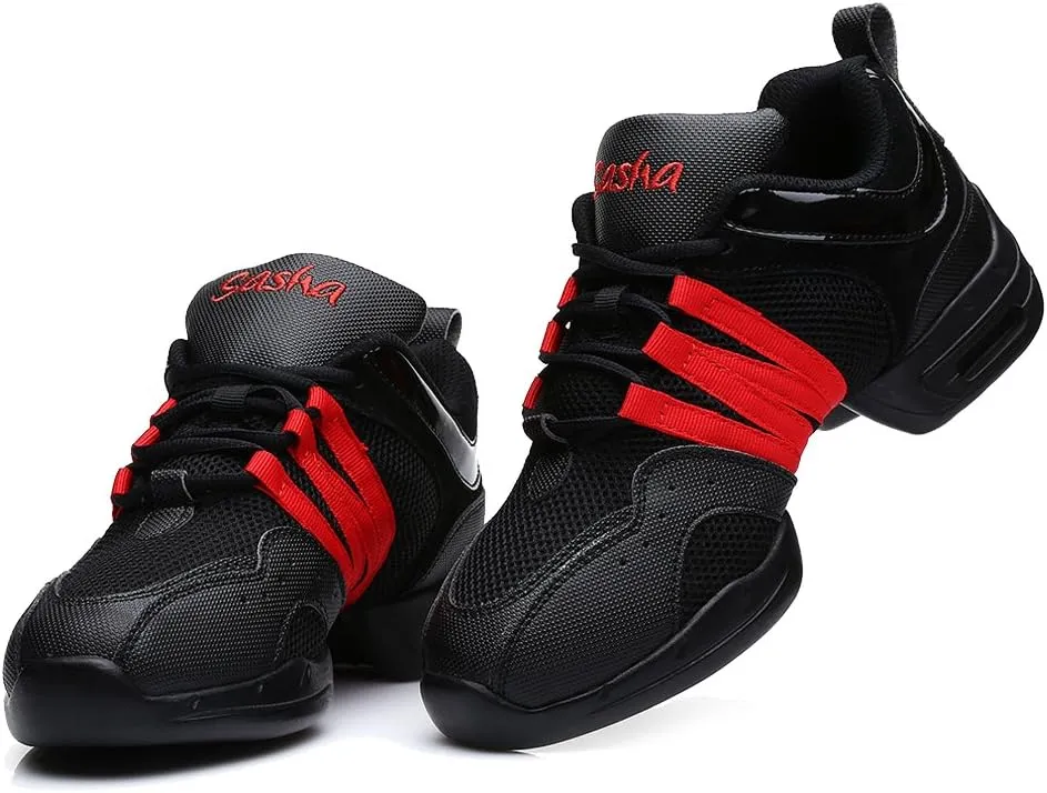 DKZSYIM Men and Women's Boost Dance Sneaker/Modern Jazz Ballroom Performance Dance-Sneakers Sports Shoes,Model B55/B56