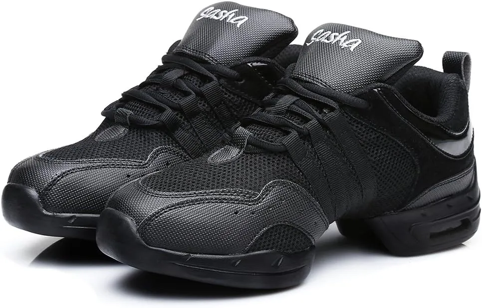 DKZSYIM Men and Women's Boost Dance Sneaker/Modern Jazz Ballroom Performance Dance-Sneakers Sports Shoes,Model B55/B56