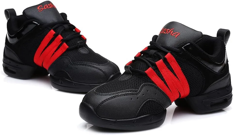 DKZSYIM Men and Women's Boost Dance Sneaker/Modern Jazz Ballroom Performance Dance-Sneakers Sports Shoes,Model B55/B56