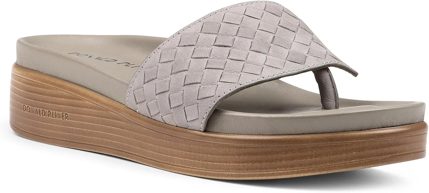 Donald Pliner Women's Fifi Slide Sandals, Women's Summer Sandals, Women’s Shoes, Comfortable Open-Toe Casual Flats