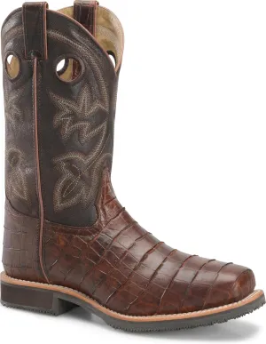 DOUBLE-H Wayne Steel Toe Work Boot for Men - Durable Leather, Slip-Resistant Sole, Comfortable Fit, Ideal for Tough Jobs