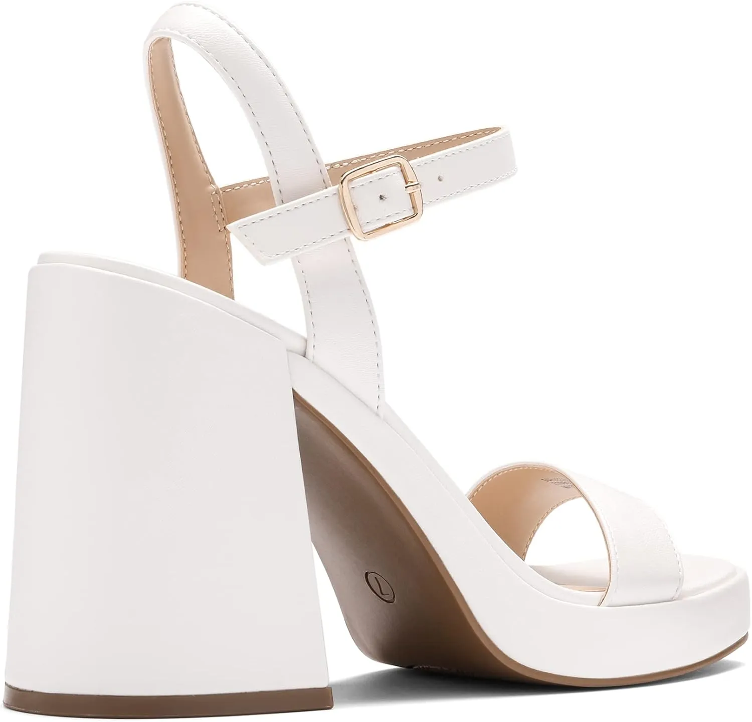 DREAM PAIRS Heels for Women Block Chunky Platform High Heels Open Toe GISELLE Fashion Wedding Party Evening Prom Dance Ankle Strap Dress Pump Sandals Shoes