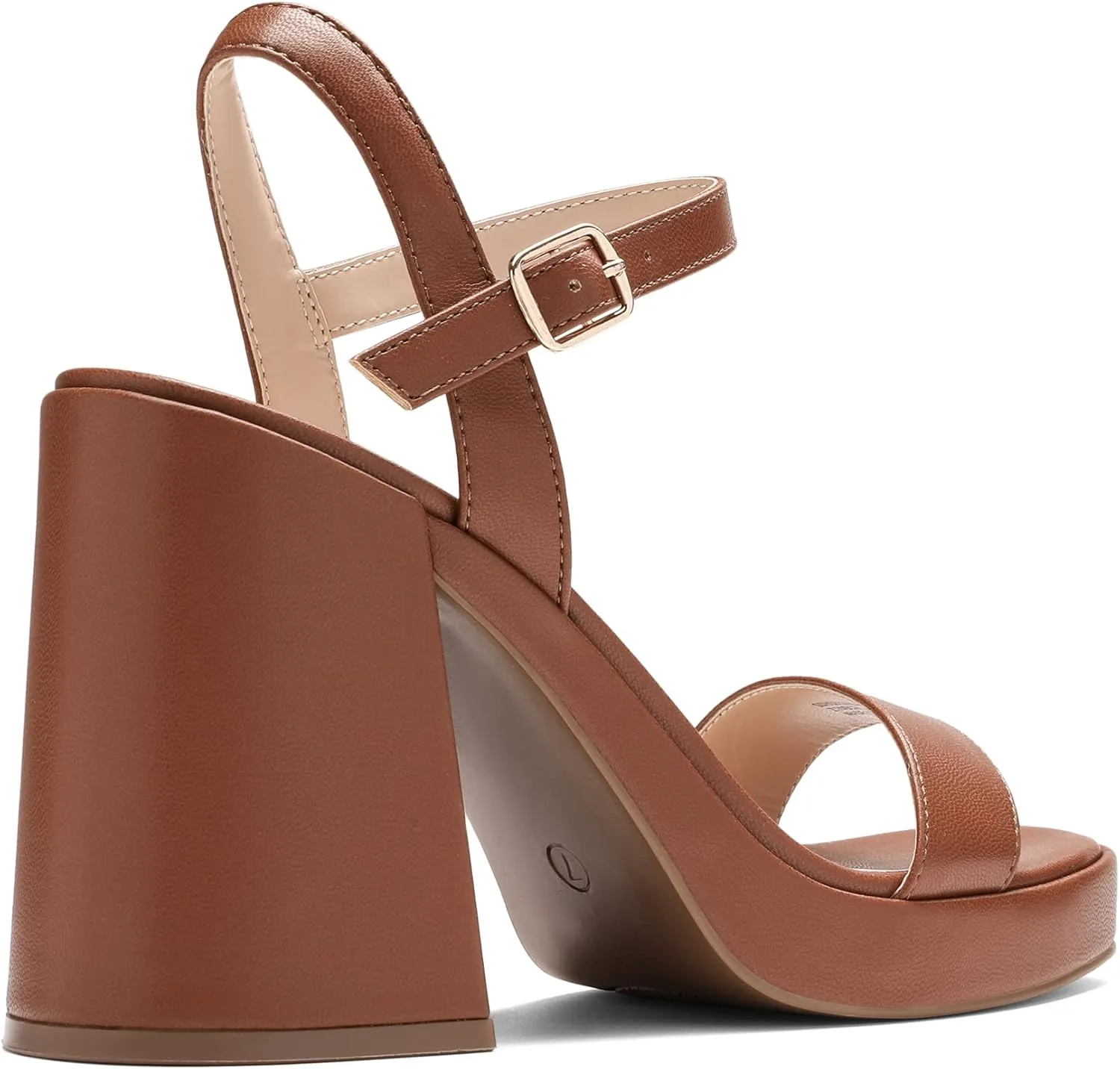 DREAM PAIRS Heels for Women Block Chunky Platform High Heels Open Toe GISELLE Fashion Wedding Party Evening Prom Dance Ankle Strap Dress Pump Sandals Shoes