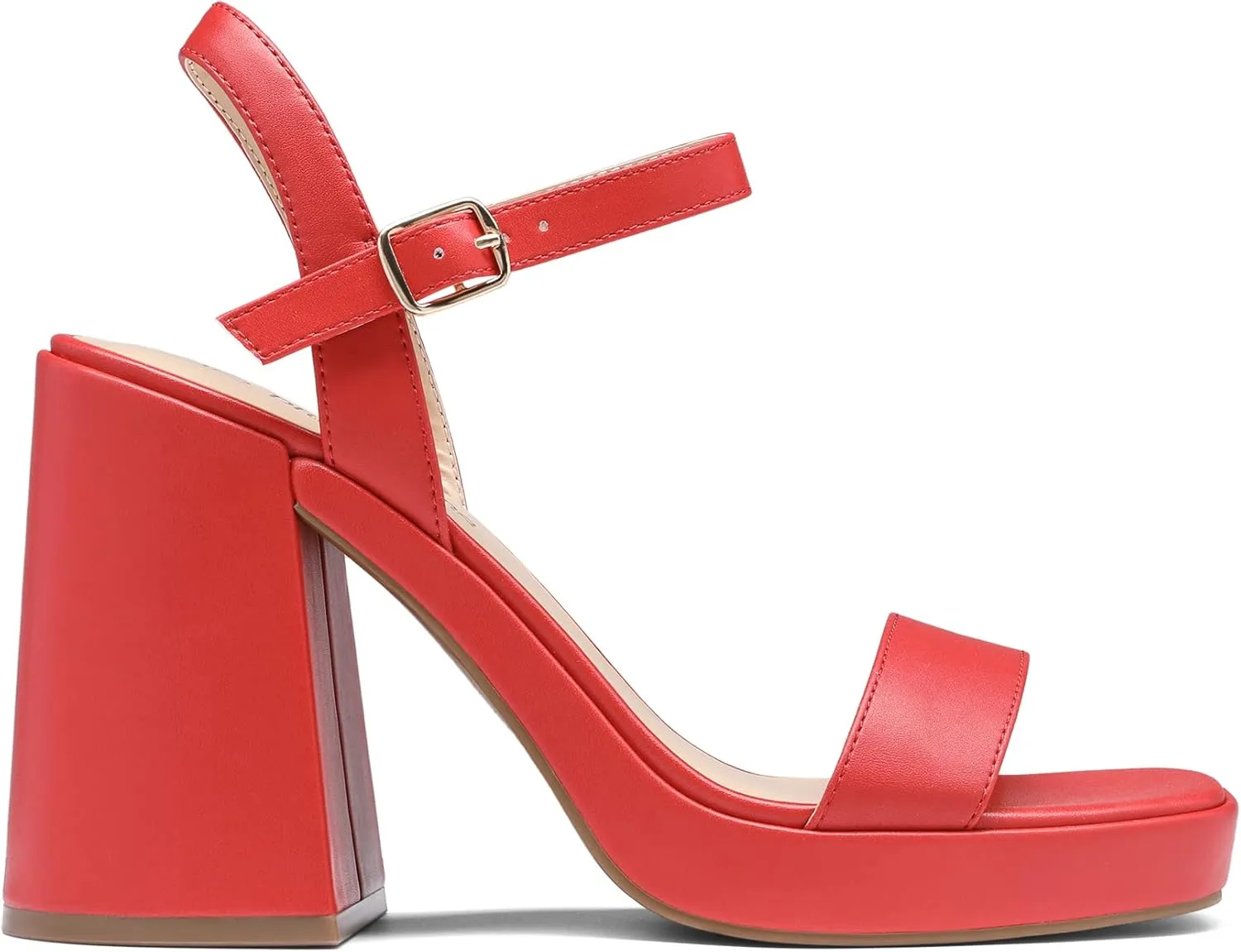 DREAM PAIRS Heels for Women Block Chunky Platform High Heels Open Toe GISELLE Fashion Wedding Party Evening Prom Dance Ankle Strap Dress Pump Sandals Shoes