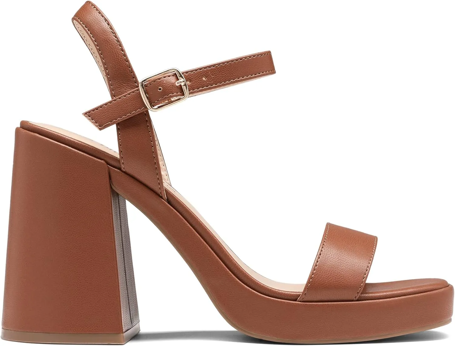 DREAM PAIRS Heels for Women Block Chunky Platform High Heels Open Toe GISELLE Fashion Wedding Party Evening Prom Dance Ankle Strap Dress Pump Sandals Shoes