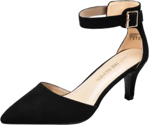 DREAM PAIRS Kitten Heel Low Heel for Women Closed Pointed Toe Pumps Wedding Party Sexy Dress Shoes Lowpointed