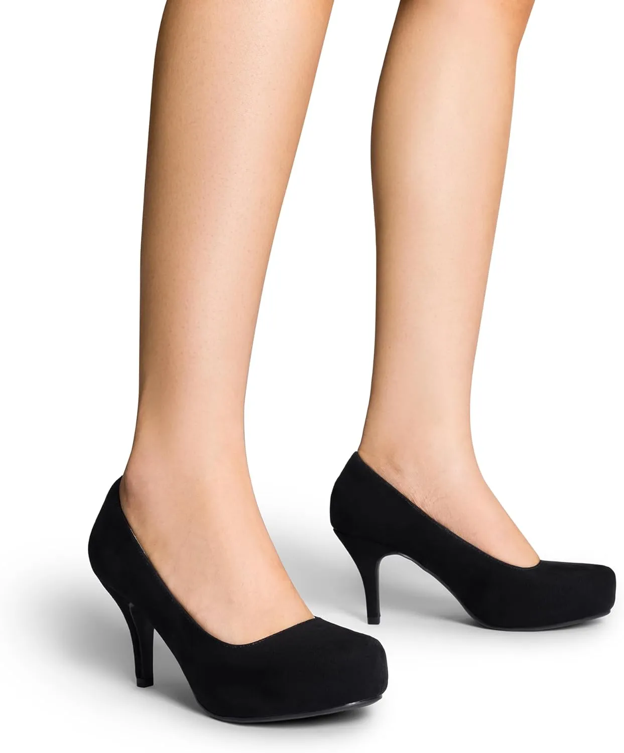 DREAM PAIRS Tiffany Women's Classic Elegant Versatile Low Stiletto Heel Dress Platform Pumps Shoes
