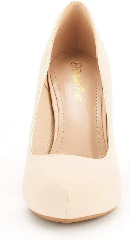 DREAM PAIRS Tiffany Women's Classic Elegant Versatile Low Stiletto Heel Dress Platform Pumps Shoes