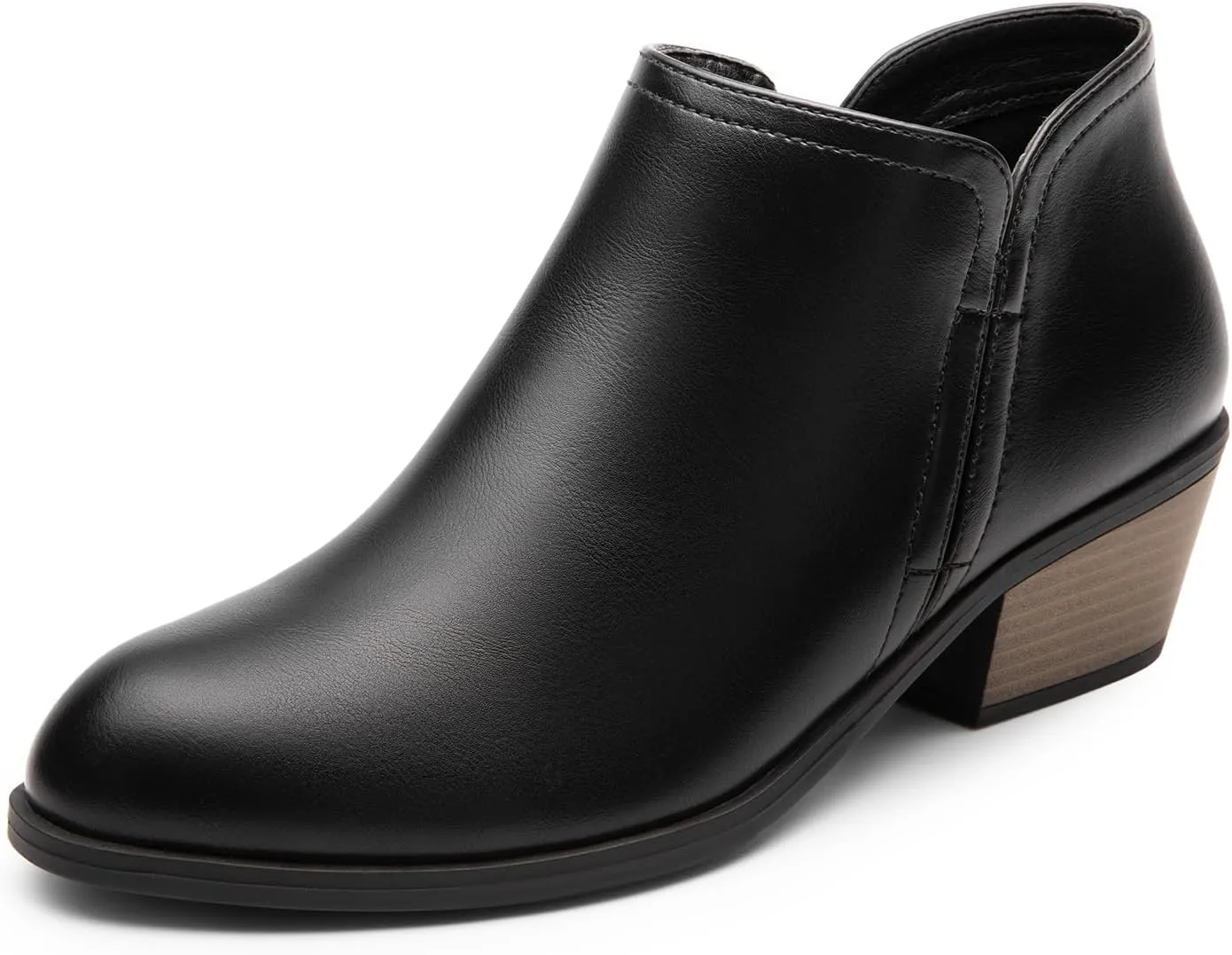 DREAM PAIRS Women's Ankle Boots Low Chunky Heel Comfortable Short Fall Booties Shoes