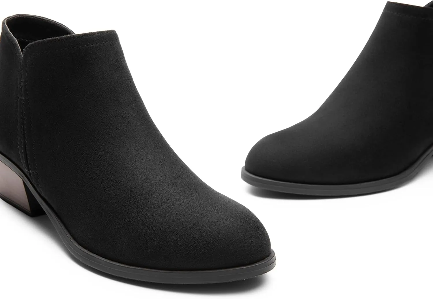 DREAM PAIRS Women's Ankle Boots Low Chunky Heel Comfortable Short Fall Booties Shoes
