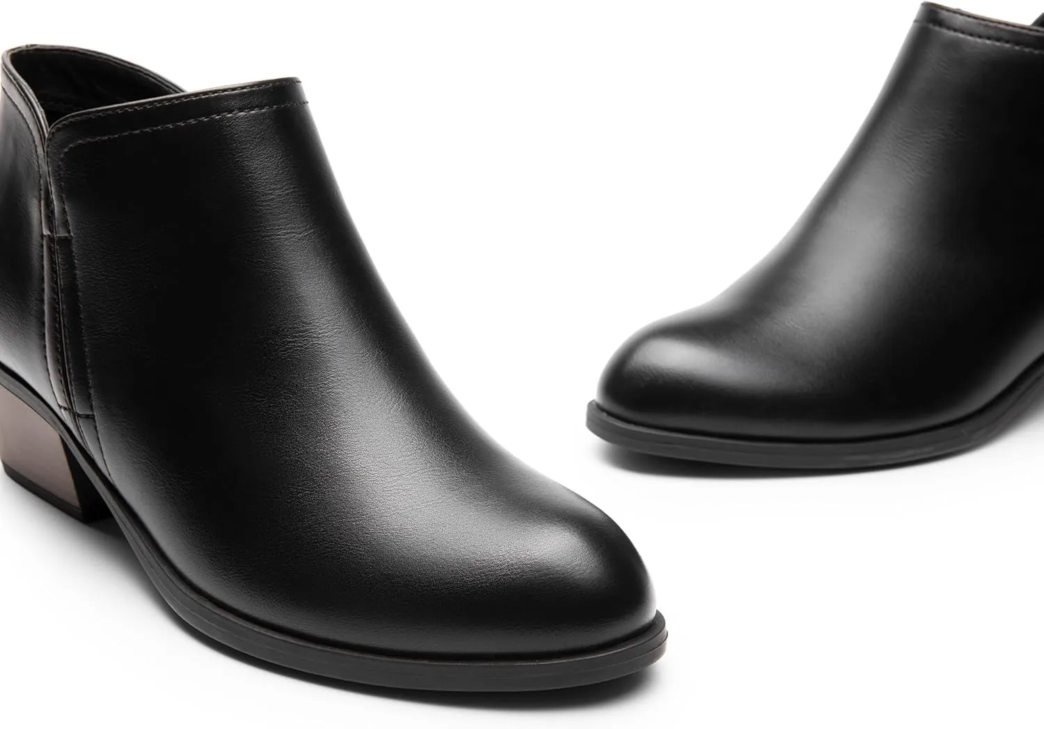 DREAM PAIRS Women's Ankle Boots Low Chunky Heel Comfortable Short Fall Booties Shoes