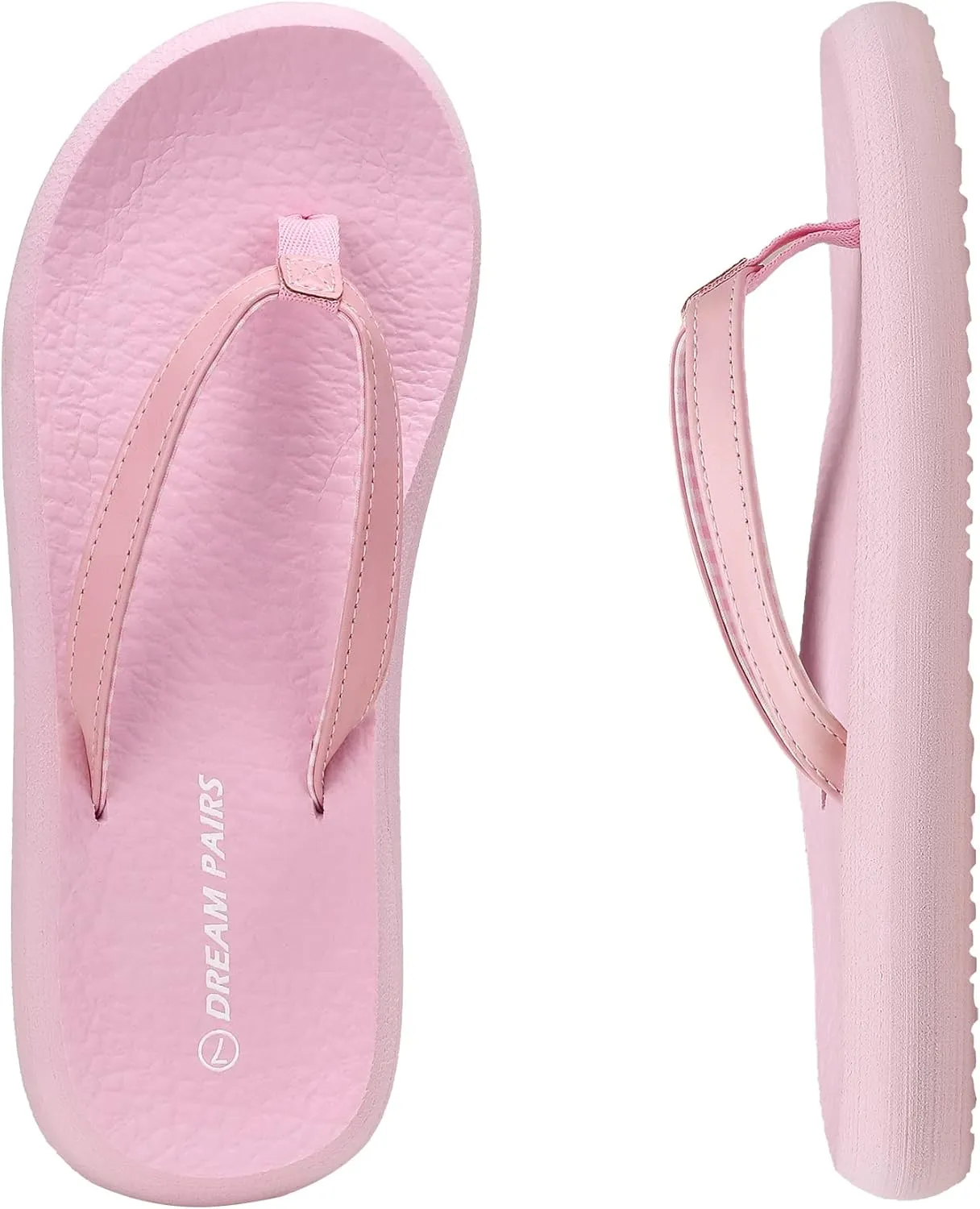 DREAM PAIRS Women's Arch Support Flip Flops Comfortable Soft Cushion Summer Beach Thong Sandals