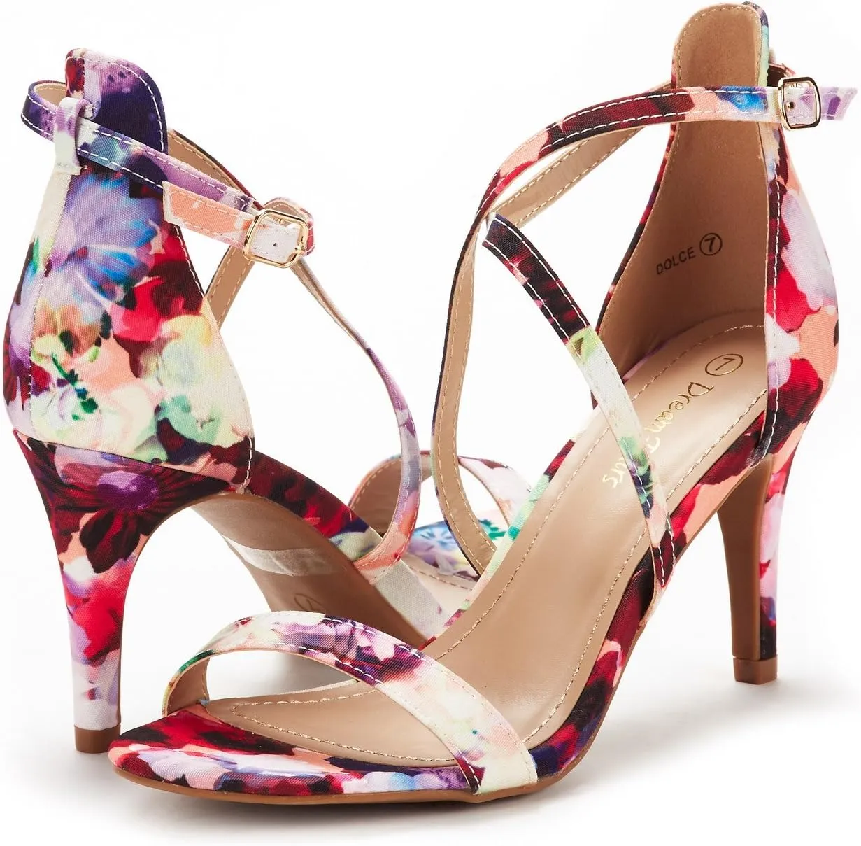 DREAM PAIRS Women's Dolce Fashion Stilettos Open Toe Pump Heel Sandals