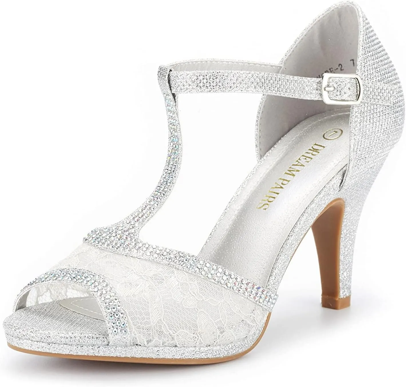 DREAM PAIRS Women's Fashion Stilettos Open Toe Pump Heel Sandals