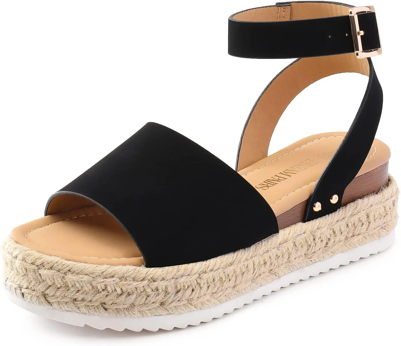 DREAM PAIRS Women's Platform Espadrilles Casual Ankle Strap Wedge Sandals Comfortable Dressy Summer Shoes