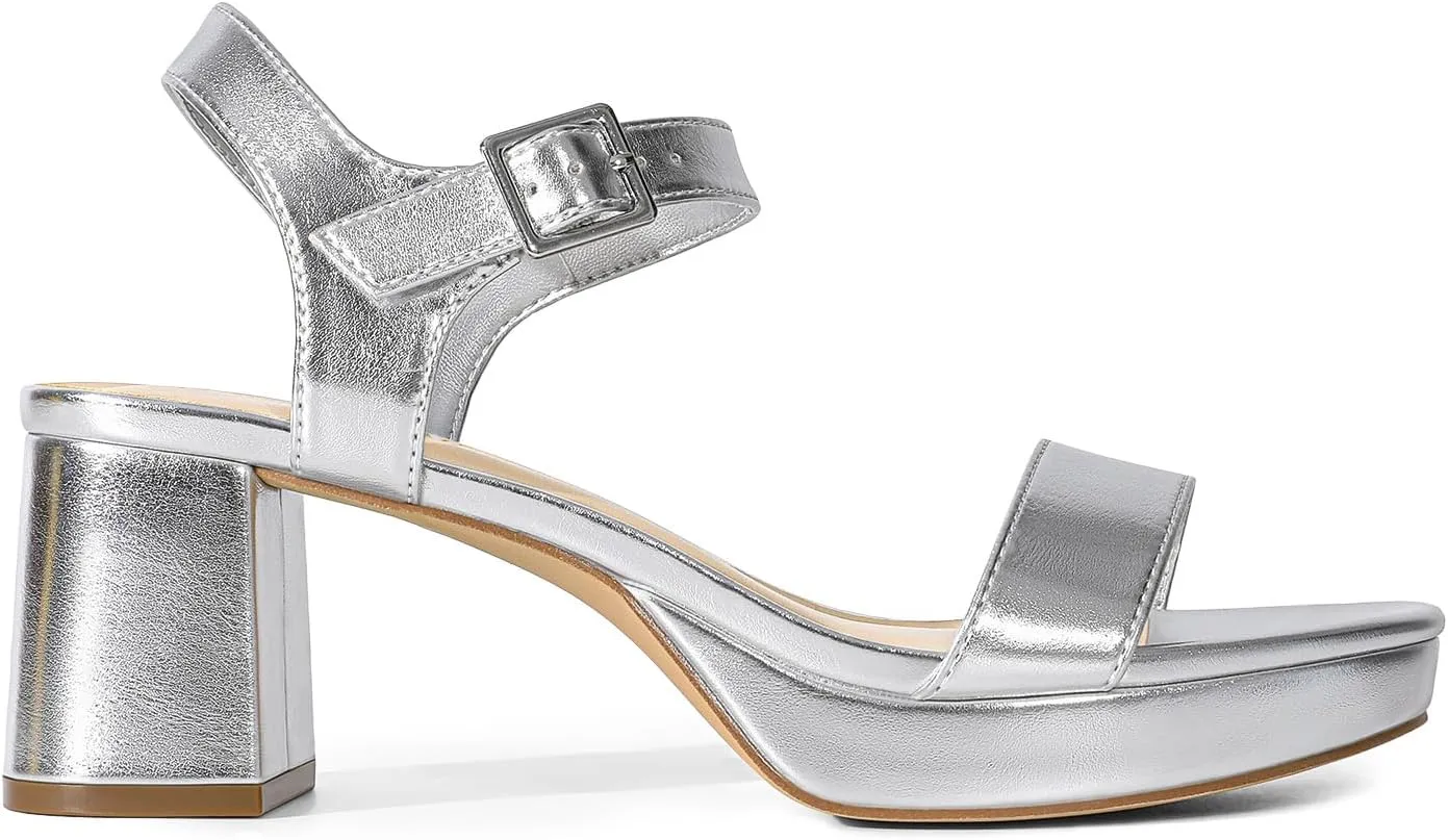 DREAM PAIRS Women's Platform Heels Block Chunky Open Toe Ankle Strap Heel Fashion Wedding Party Dress Sandals Shoes