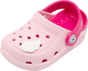 dripdrop Girls Comfort Clogs Kids Slip On Garden Shoes Boys Lightweight Beach Pool Slide Sandals Shower Slipper (Toddler/Little Kids)