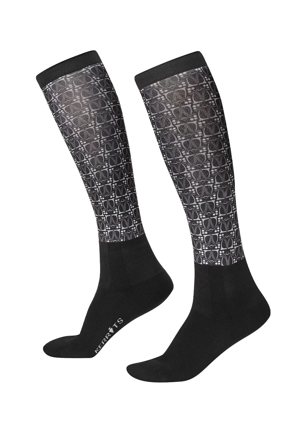 Dual Zone Equestrian Boot Socks - Print
