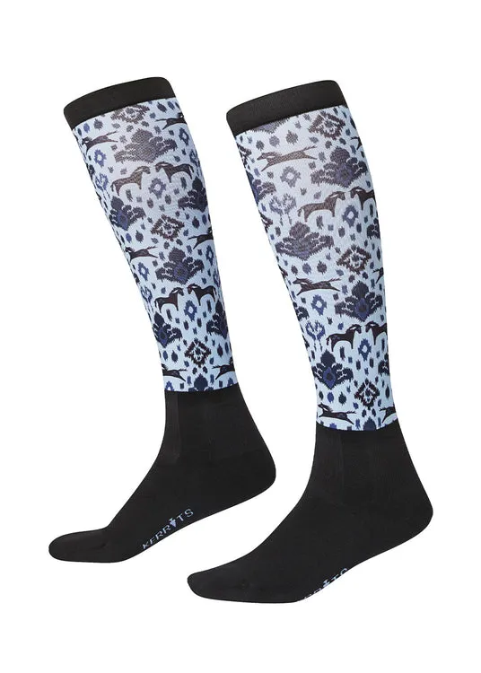 Dual Zone Equestrian Boot Socks - Print