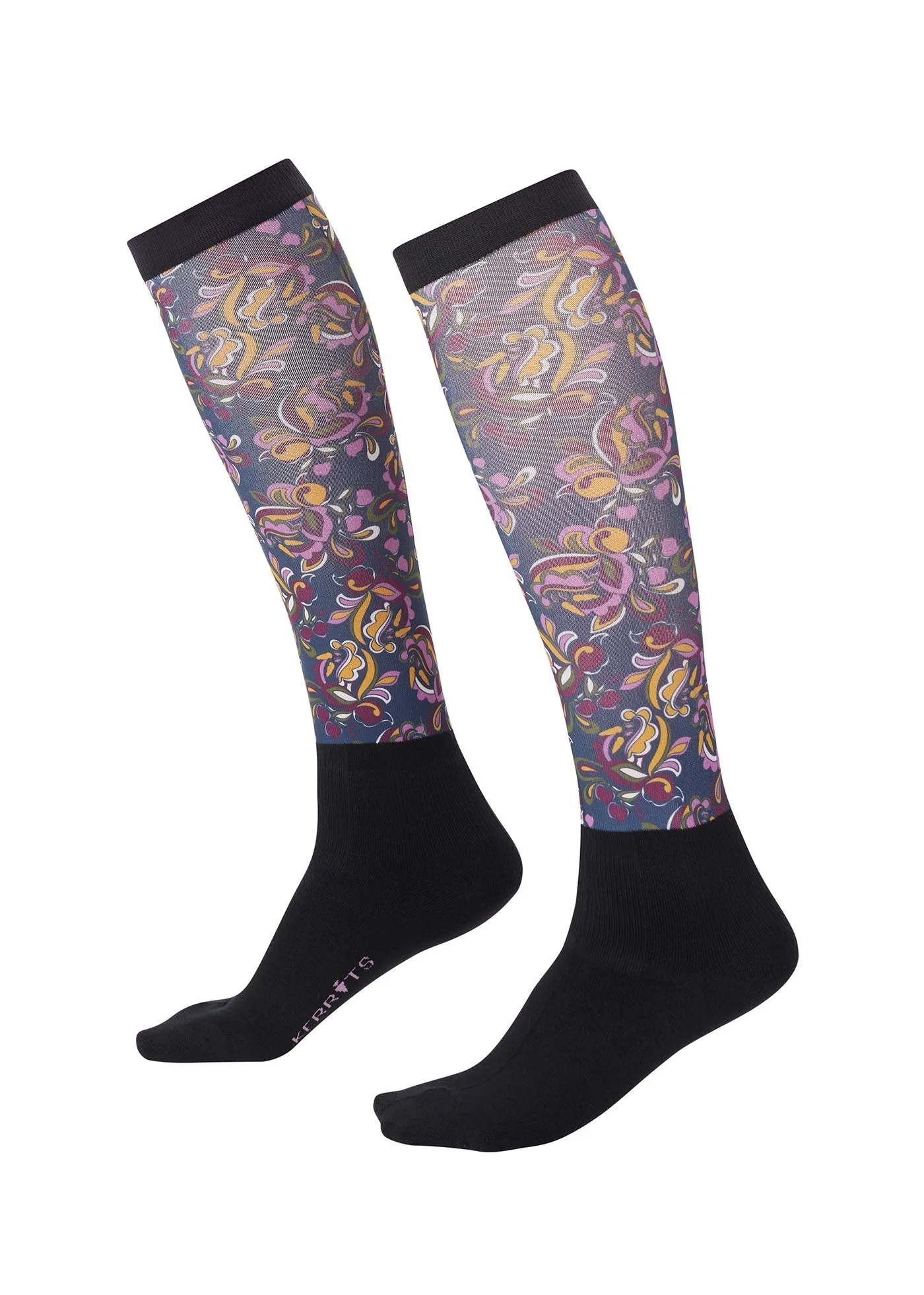 Dual Zone Equestrian Boot Socks - Print