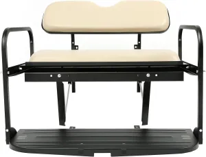 ECOTRIC Golf Cart Rear Flip Seat Kit Compatible with 2007-2016 Yamaha Drive G29 Flip Folding Down Rear Back Seat