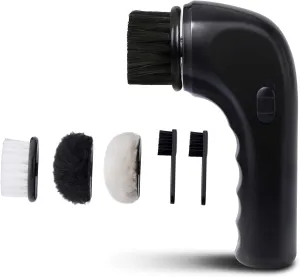 Electric Shoe Cleaner Brush, Electric Shoe Polisher Brush Shoe Shiner Dust Cleaner Portable USB Leather Cleaner Care Kit for Leather Shoes Sneaker