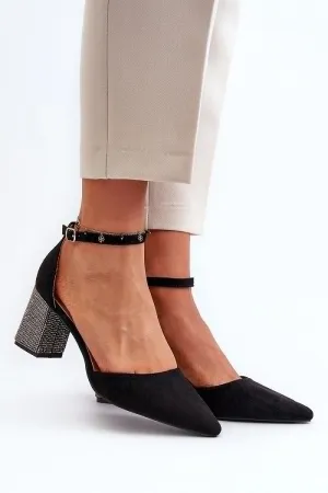 Elegant Sleek Timeless Block Heel Pumps