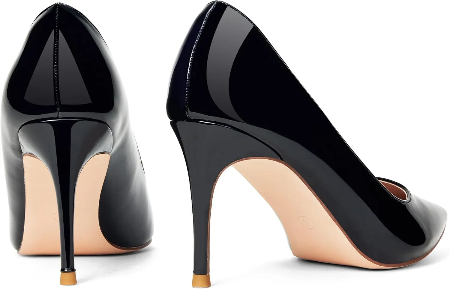 Elisabet Tang 3 in Classic Pointy Pull on Heeled Wedding Pumps - Comfortable Stiletto Closed Toe Dress Heels for Prom Work