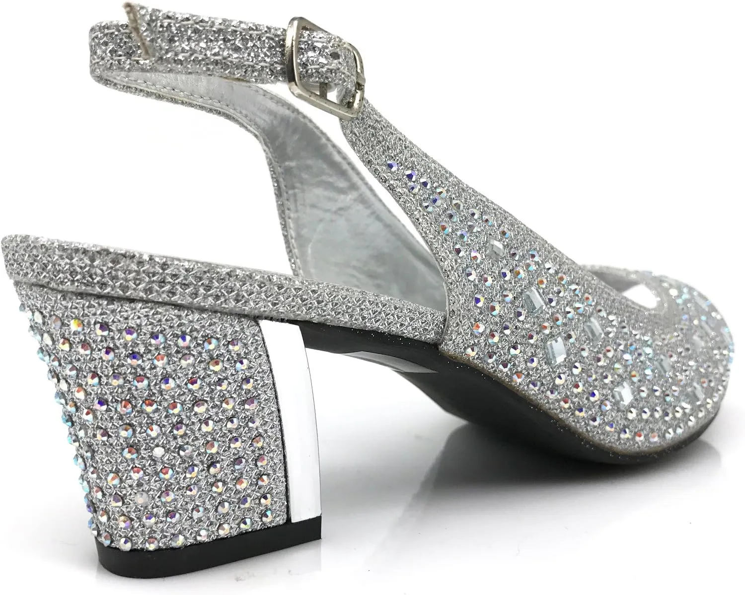 Enzo Romeo Lime01 Womens Open Toe Low Heel Wedding Rhinestone Wedge Sandal Shoes