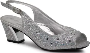Enzo Romeo Lime01 Womens Open Toe Low Heel Wedding Rhinestone Wedge Sandal Shoes